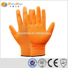 sunnyhope13Gauge orange nitrile coated safety gloves